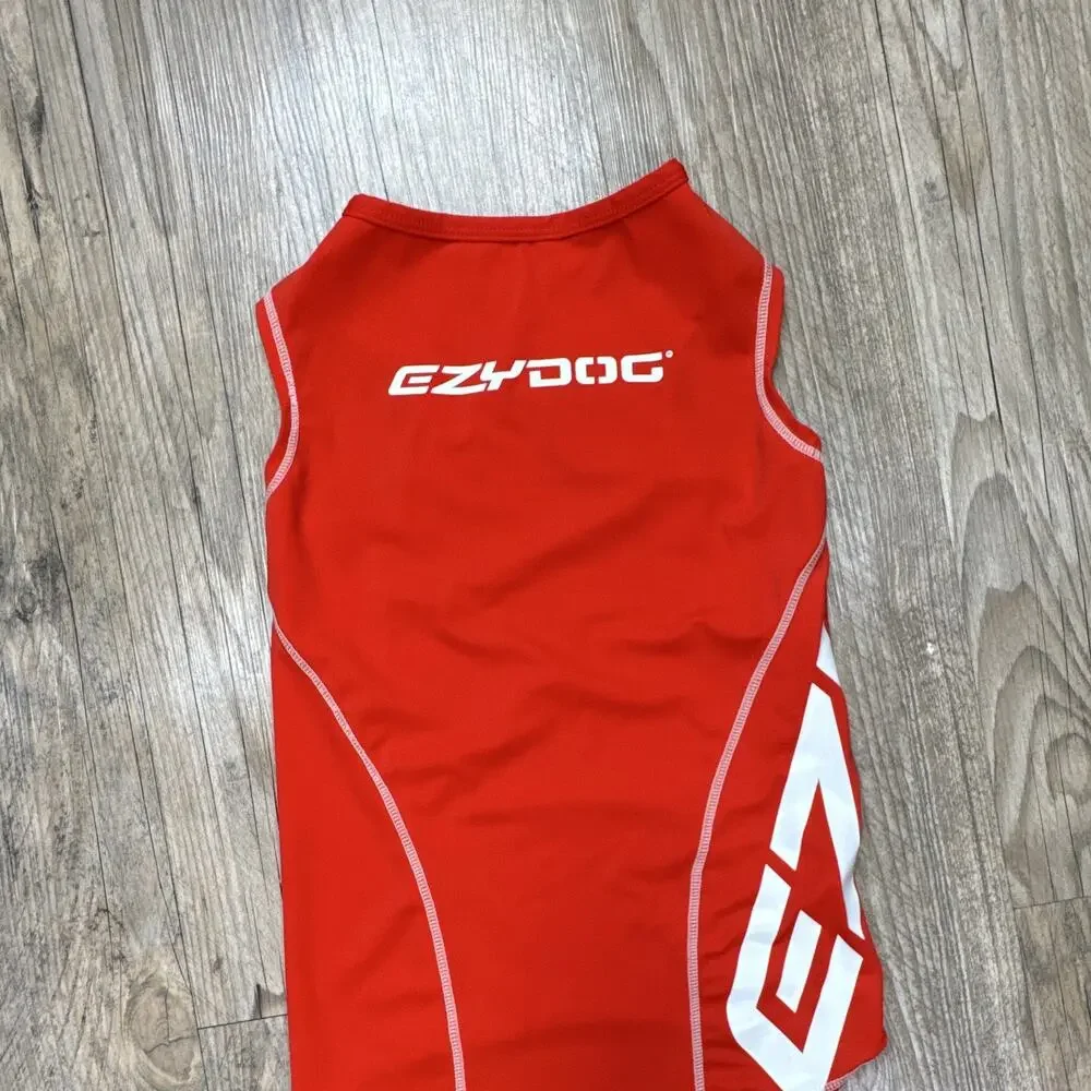 EzyDog Rash Shirt XS Lightweight Red/White Dog Shirt EZ065-01-01
